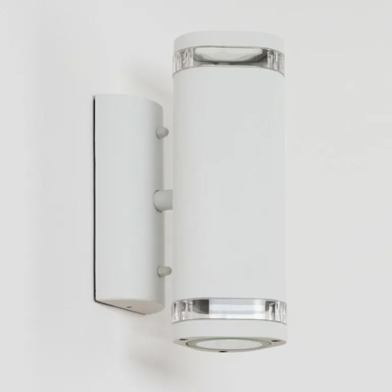 Applique murale d'extérieur Amyton Blanc, 2 lumières