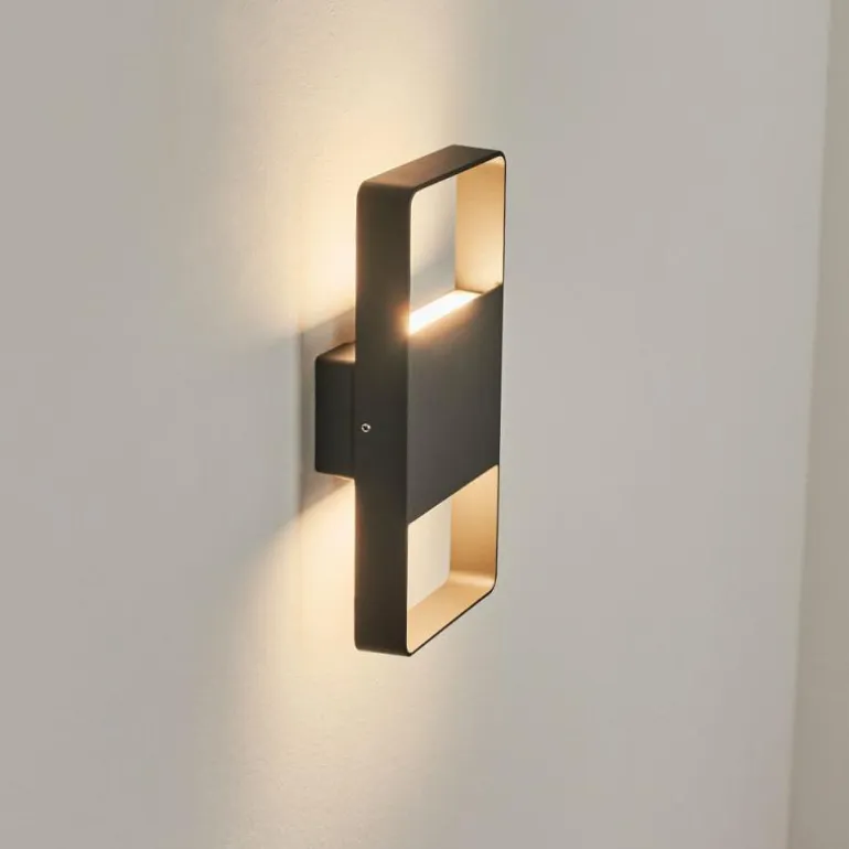 Applique murale d'extérieur Dundarrah LED Anthracite, 2 lumières