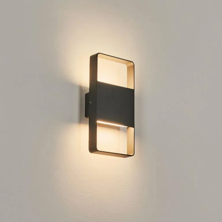 Applique murale d'extérieur Dundarrah LED Anthracite, 2 lumières