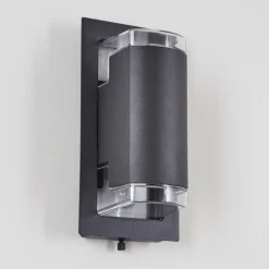 Applique murale d'extérieur Nabawa Anthracite, 2 lumières