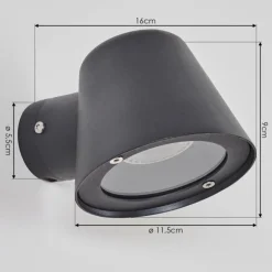 Applique murale d'extérieur Cook Anthracite, 1 lumière