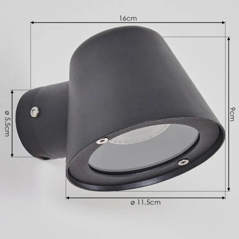 Applique murale d'extérieur Cook Anthracite, 1 lumière