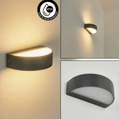 Applique murale d'extérieur Fletcher LED Anthracite, 2 lumières