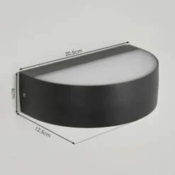 Applique murale d'extérieur Fletcher LED Anthracite, 2 lumières