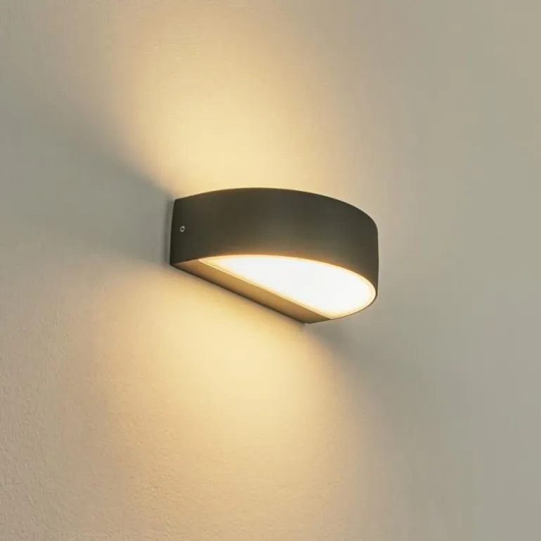Applique murale d'extérieur Fletcher LED Anthracite, 2 lumières