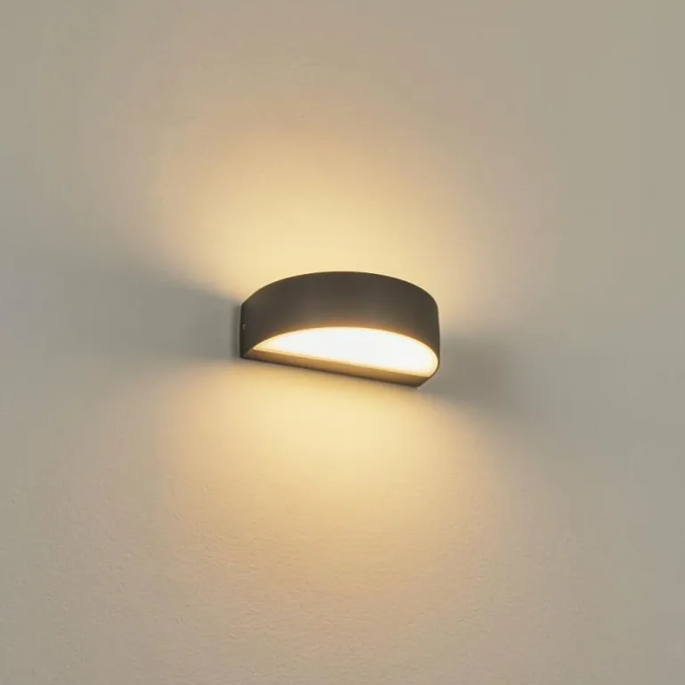 Applique murale d'extérieur Fletcher LED Anthracite, 2 lumières