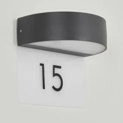 Applique murale d'extérieur Fletcher LED Anthracite, 2 lumières