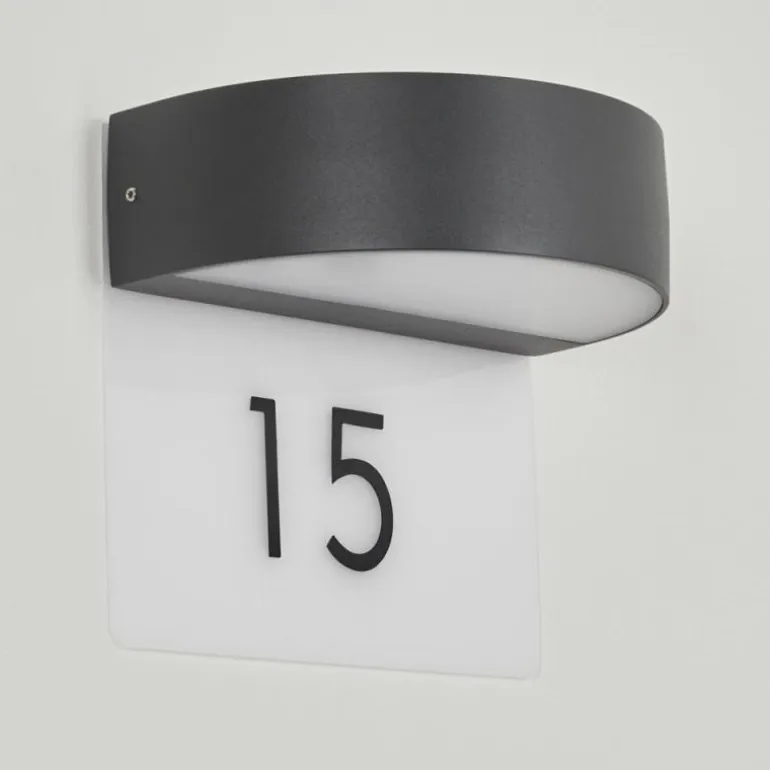 Applique murale d'extérieur Fletcher LED Anthracite, 2 lumières