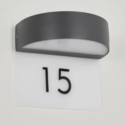 Applique murale d'extérieur Fletcher LED Anthracite, 2 lumières
