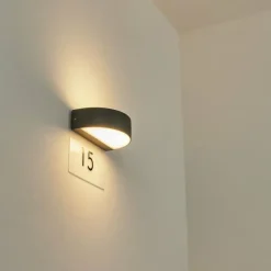 Applique murale d'extérieur Fletcher LED Anthracite, 2 lumières