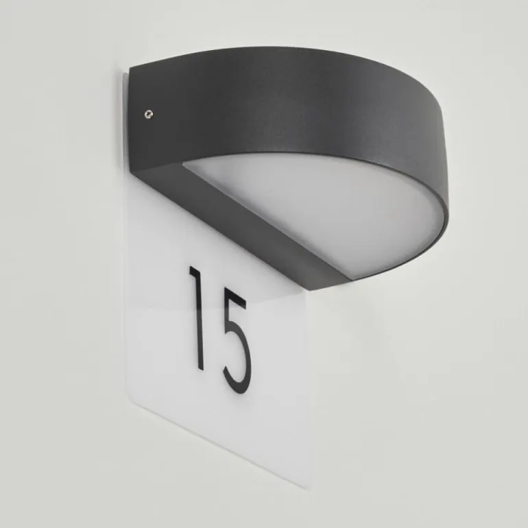 Applique murale d'extérieur Fletcher LED Anthracite, 2 lumières