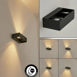 Applique murale d'extérieur Fletcher LED Anthracite, 2 lumières