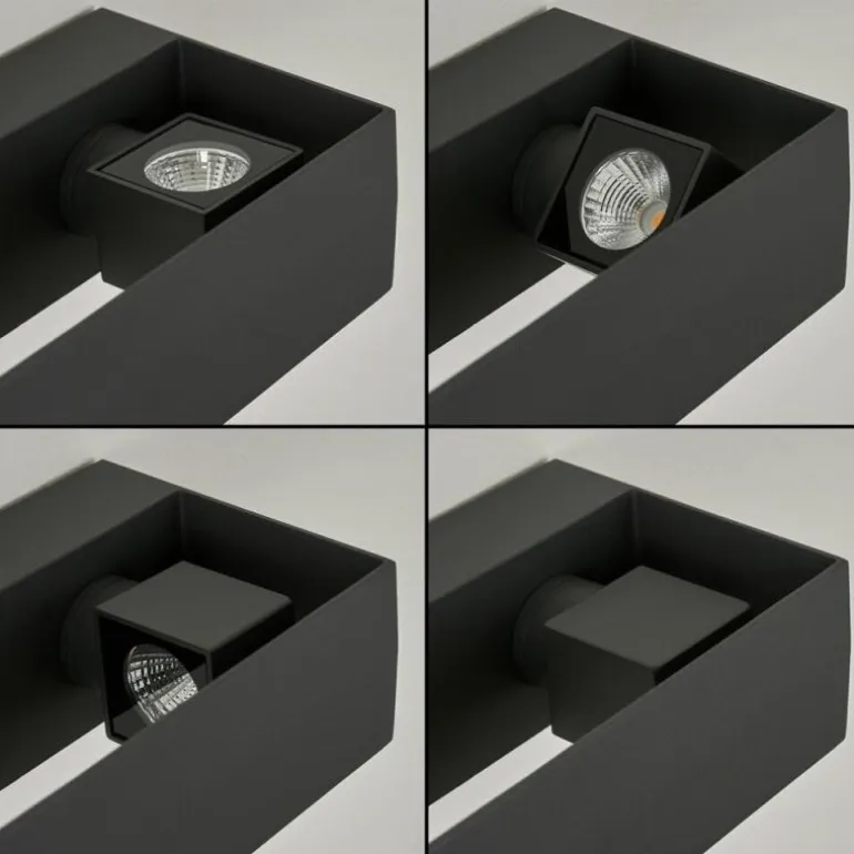 Applique murale d'extérieur Fletcher LED Anthracite, 2 lumières