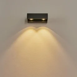 Applique murale d'extérieur Fletcher LED Anthracite, 2 lumières
