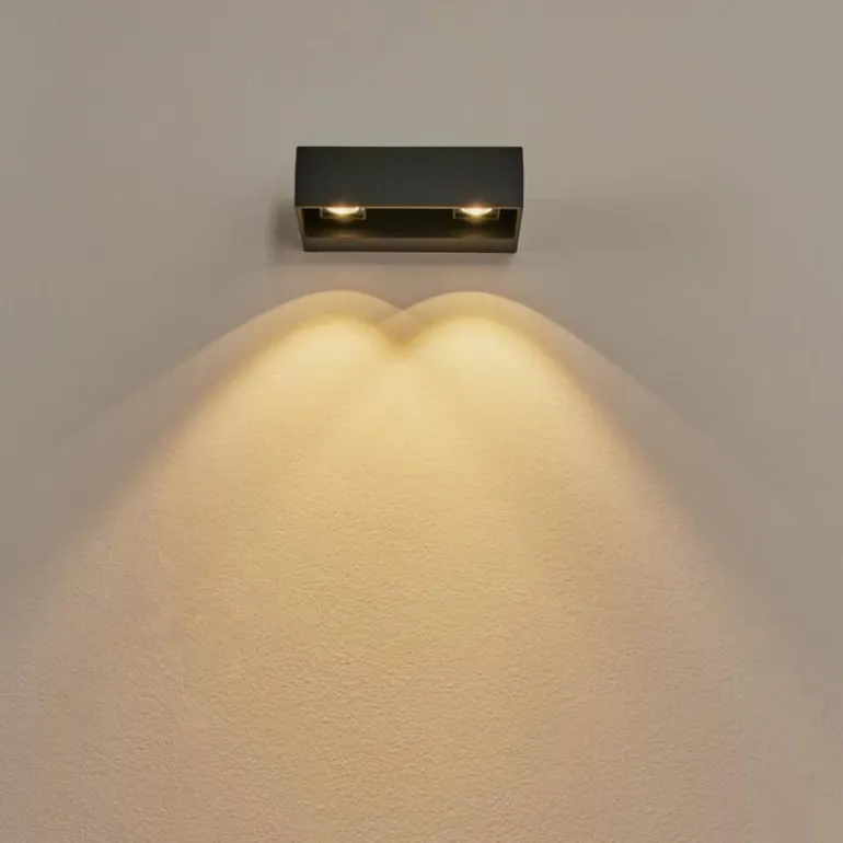 Applique murale d'extérieur Fletcher LED Anthracite, 2 lumières