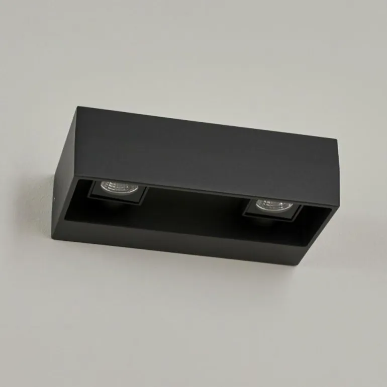 Applique murale d'extérieur Fletcher LED Anthracite, 2 lumières