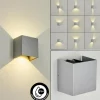Applique murale d'extérieur Hoods LED Gris, 2 lumières