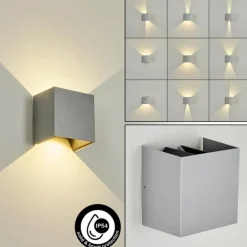 Applique murale d'extérieur Hoods LED Gris, 2 lumières