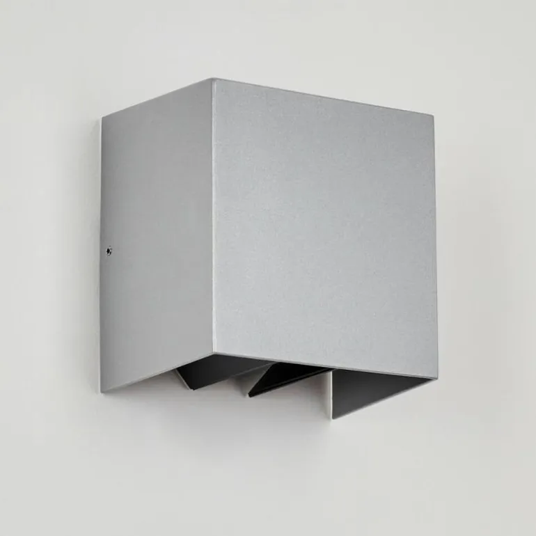 Applique murale d'extérieur Hoods LED Gris, 2 lumières
