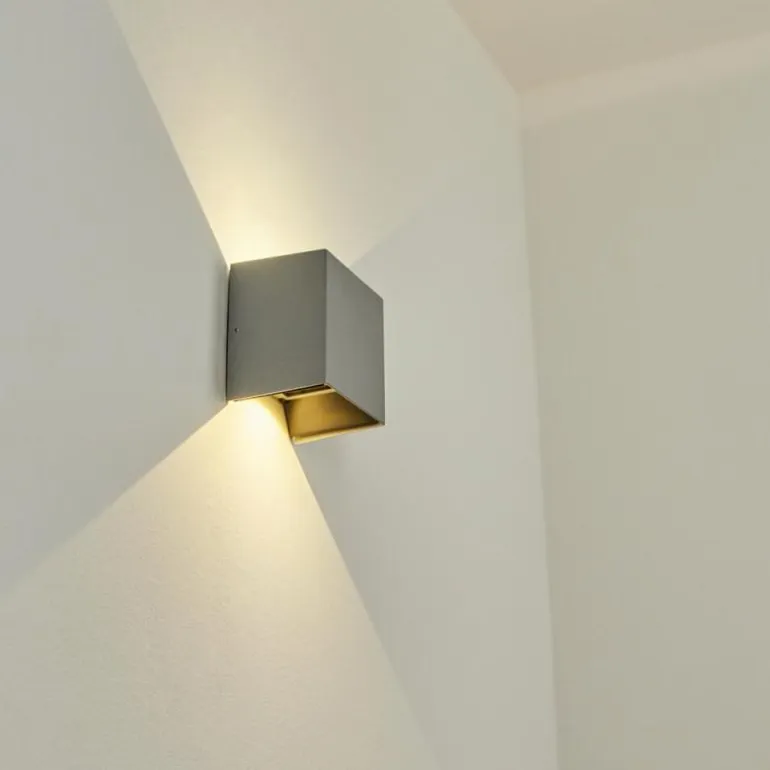 Applique murale d'extérieur Hoods LED Gris, 2 lumières