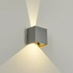 Applique murale d'extérieur Hoods LED Gris, 2 lumières