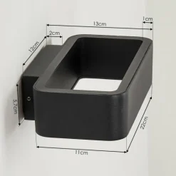 Applique murale d'extérieur Strandbyn LED Noir, 1 lumière