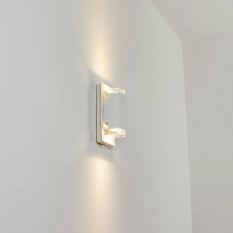 Applique murale d'extérieur Nabawa Blanc, 2 lumières