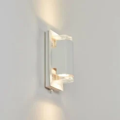 Applique murale d'extérieur Nabawa Blanc, 2 lumières