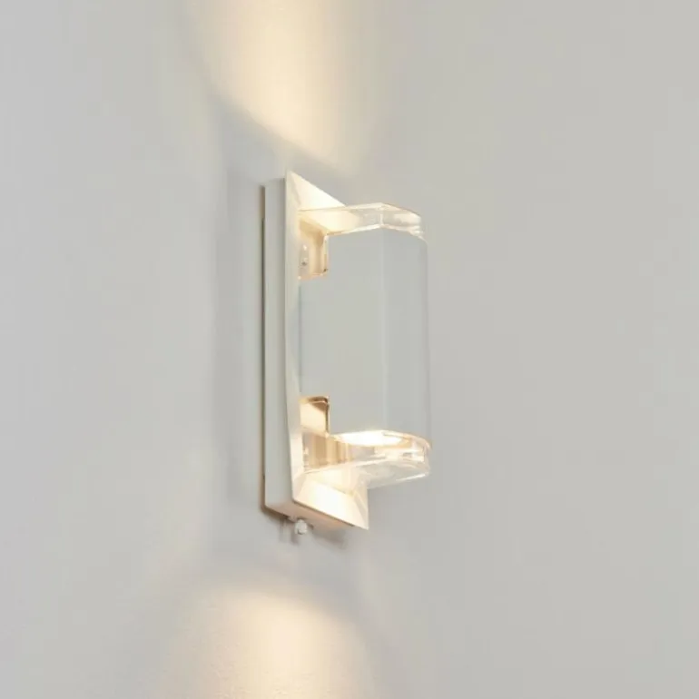 Applique murale d'extérieur Nabawa Blanc, 2 lumières