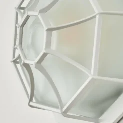 Applique murale d'extérieur Ibacache Blanc, 1 lumière