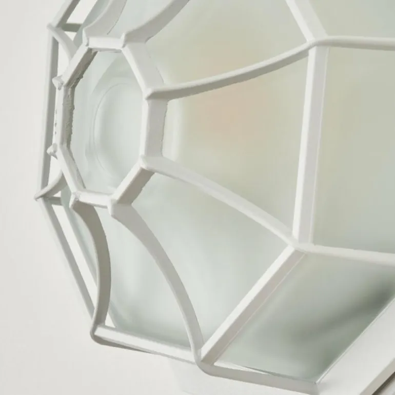 Applique murale d'extérieur Ibacache Blanc, 1 lumière
