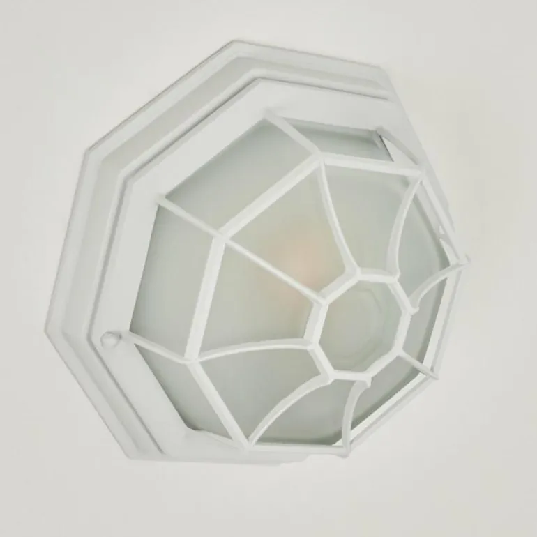 Applique murale d'extérieur Ibacache Blanc, 1 lumière