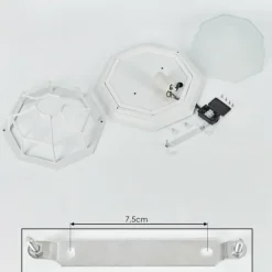 Applique murale d'extérieur Ibacache Blanc, 1 lumière