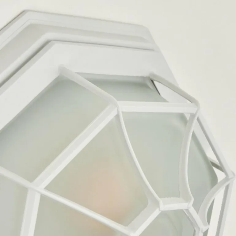 Applique murale d'extérieur Ibacache Blanc, 1 lumière