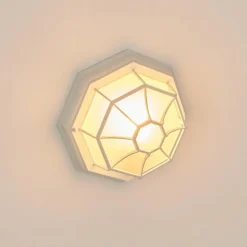 Applique murale d'extérieur Ibacache Blanc, 1 lumière