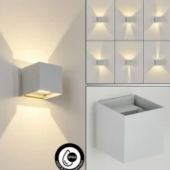 Applique murale d'extérieur Pyalong LED Blanc, 1 lumière