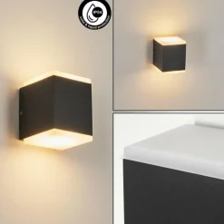 Applique murale d'extérieur Oatlands LED Anthracite, 2 lumières