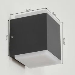 Applique murale d'extérieur Oatlands LED Anthracite, 2 lumières