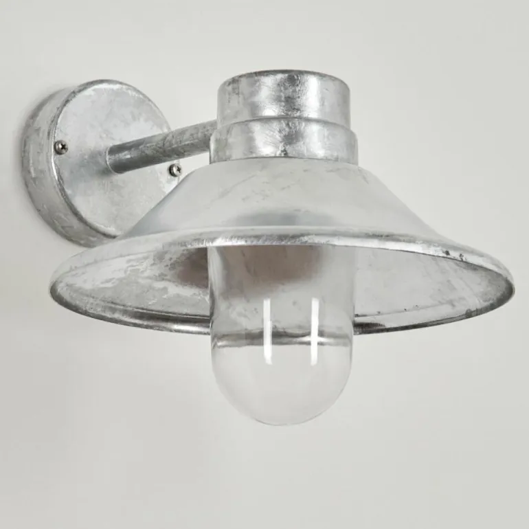 Applique murale d'extérieur Pumiri LED Zingué, 1 lumière