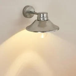 Applique murale d'extérieur Pumiri LED Zingué, 1 lumière