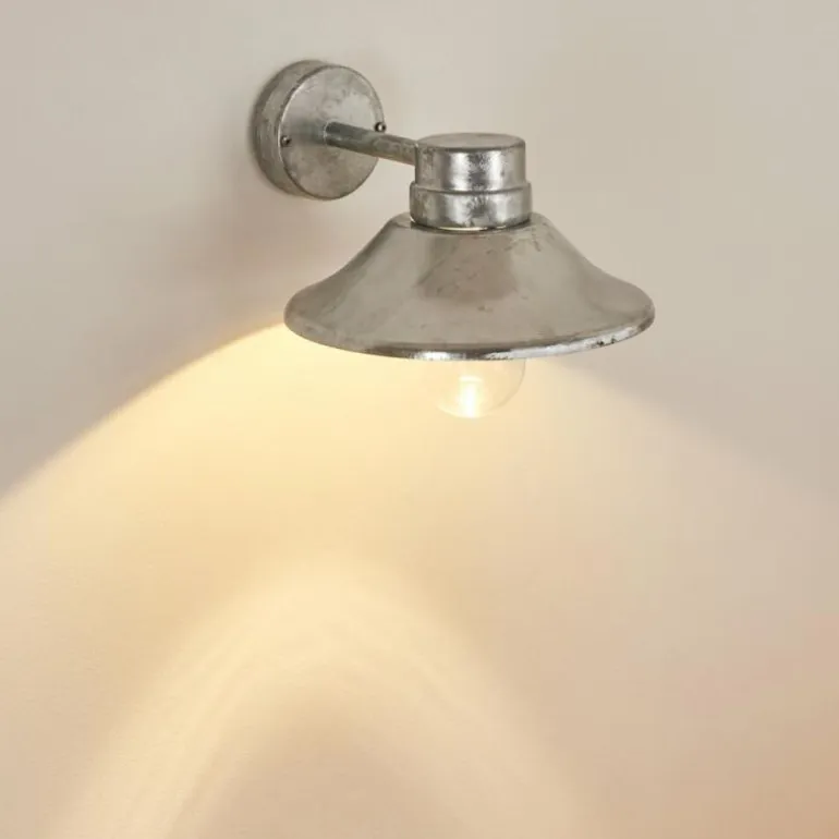 Applique murale d'extérieur Pumiri LED Zingué, 1 lumière