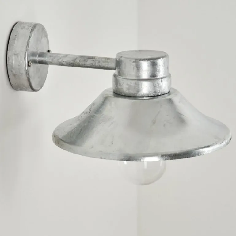 Applique murale d'extérieur Pumiri LED Zingué, 1 lumière