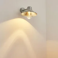 Applique murale d'extérieur Pumiri LED Zingué, 1 lumière