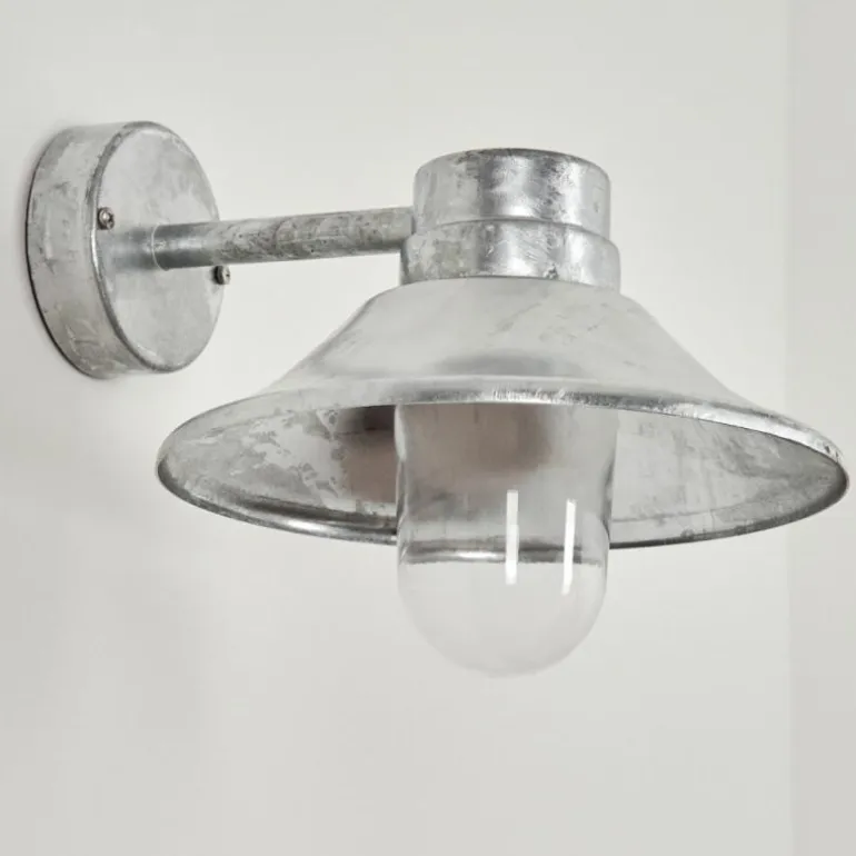 Applique murale d'extérieur Pumiri LED Zingué, 1 lumière