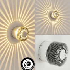 Applique murale d'extérieur Vilches LED Aluminium, Argenté, 1 lumière