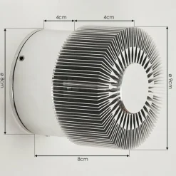 Applique murale d'extérieur Vilches LED Aluminium, Argenté, 1 lumière
