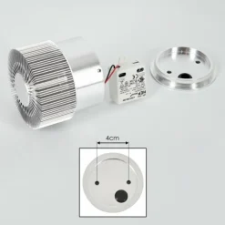 Applique murale d'extérieur Vilches LED Aluminium, Argenté, 1 lumière