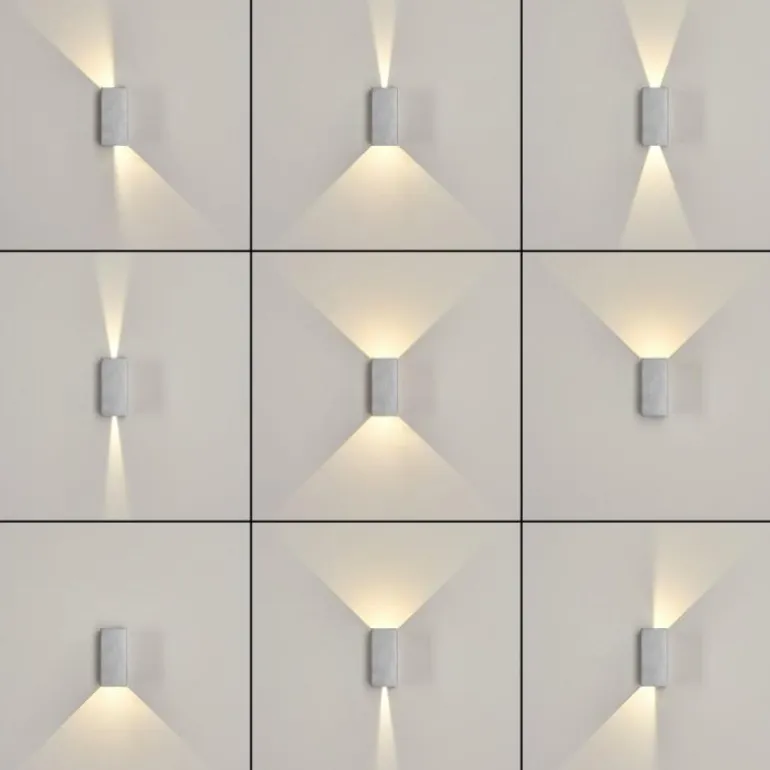 Applique murale d'extérieur Hoods LED Gris, 2 lumières