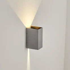 Applique murale d'extérieur Hoods LED Gris, 2 lumières