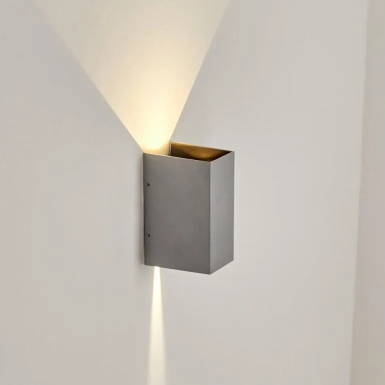 Applique murale d'extérieur Hoods LED Gris, 2 lumières